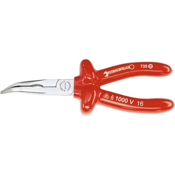Stahlwille Tools VDE snipe nose plier w.cutter (radio- or telephone pliers) L.200mm headhandles insulation 65307200
